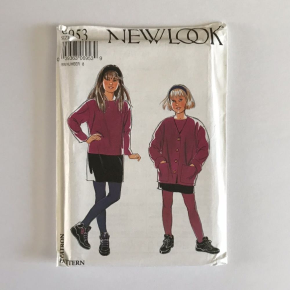 🧵3for12🧵 VTG New Look Pattern 6953 Child’s Jacket Dress